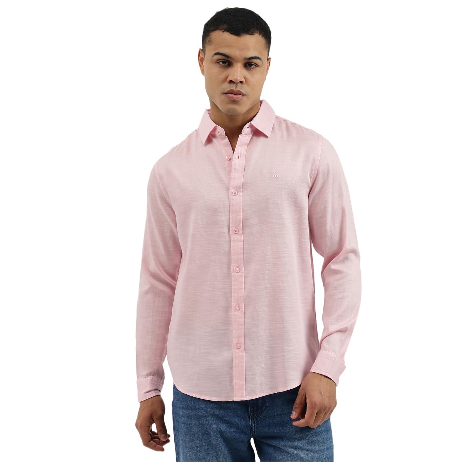 united colors of benetton men's solid regular fit shirts men's solid regular fit shirts