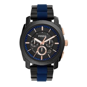 fossil analog black dial men's watch